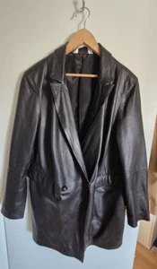 Echt Leder Blazer Schwarz Gr. 42/44, fällt grüßzügig aus, STUDIO UNTOLD - Bild 1 von 9