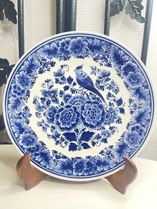Joli Plat Décoratif Céramique Royal DELFT BLAUW 1948 Estampillée - Imagen 1 de 12