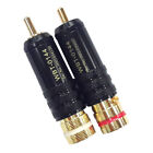 1pc WBT-0144 Gold plated RCA plug lock Soldering Audio/Video plugs ConnectH* ZSY