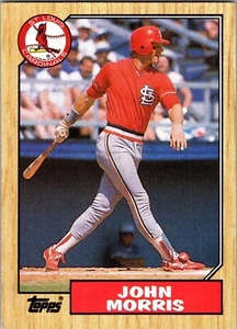 Tarjeta comercial John Morris 1987 Topps #211 MLB Major League Baseball Cardinals - Imagen 1 de 2