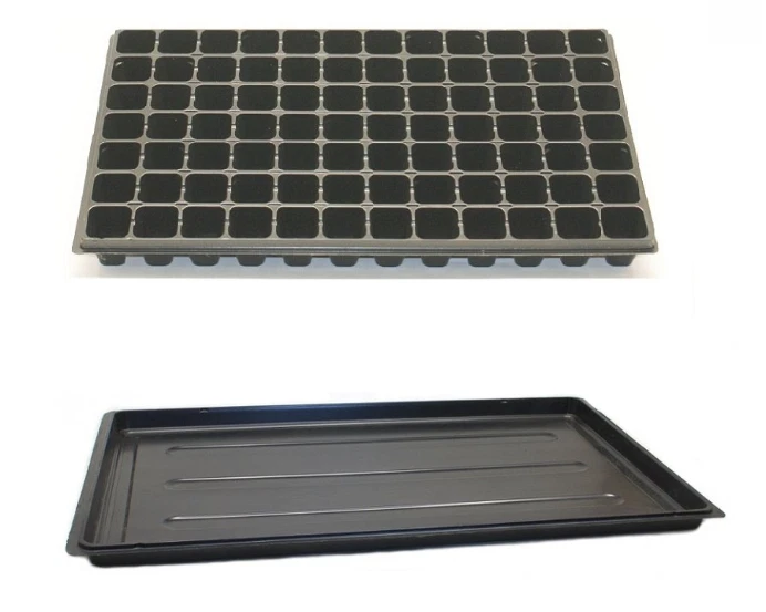 10 St Set Anzuchtplatte Multitopf Topfplatte 84 Töpfe + Untersetzer DPT3 Aussat - Bild 1 von 1