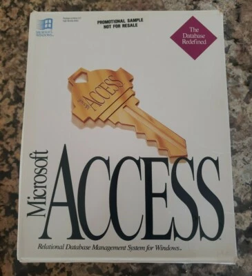 Vintage Microsoft Access 1.0 Database Management System 1992 ****PROMOTIONAL**** - Image 1 of 4