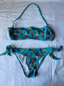 Y2K Vintage Playboy Multicolor 2 Piece Bikini Swimsuit Size Medium - Picture 1 of 6