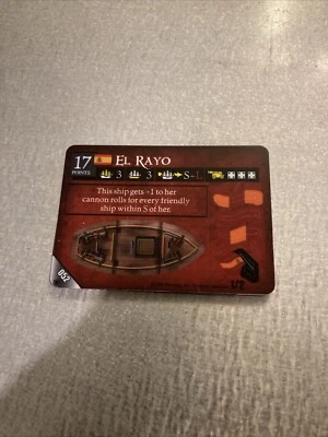 Pirates Wizkids CSG Pocketmodel EL RAYO Unpunched Crimson Coast - Image 1 of 3