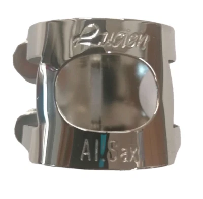 Lucien Legatura Metallo Sassofono Alto Doppia Vite Sax Nichelato Fascetta - Immagine 1 di 4