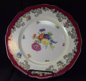 Tirschenreuth Bavaria Floral Motif Large Dinner/Decorative Plate - Picture 1 of 4
