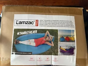 Lamzac Fatboy The Original Self Inflatable Air Lounger And Bag, Yellow  - Picture 1 of 5