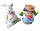 Fisher Price Little People Kangaroo With Baby In Pouch & Farmer
