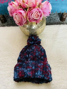 Cappello Pom Rampage maglia grossa due colori - Foto 1 di 3