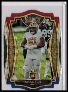2020 Panini Select #191 Cesar Ruiz dreifarbig Prizm Stanzschnitt - Bild 1 von 2