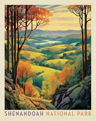 National Parks Shenandoah National Park 36in x 43in Poster Panel - Image 1 of 4