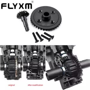 FLYXM For Traxxas E-Revo 2.0 STEEL Diff SPIRAL GEARS (13T/37T) - 2PCS - BLACK - Picture 1 of 8