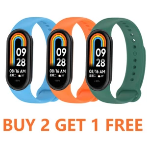Band Strap Bracelet For Xiaomi Band 8 Miband 8 NFC Smart Watch Silicone - Picture 1 of 26