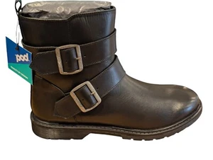 Pod Ladies Blaire Black Ankle Boots Brand New & Boxed Size 5.5 Buckle Ankle Boot - Picture 1 of 4