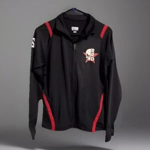 Roller Derby Rockstar Crucivixen Team Jacke Totenkopf rot schwarz Gr. M seltener Fund! - Bild 1 von 4