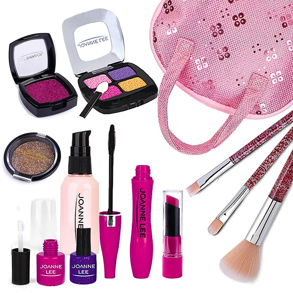 PRECIUOS DEAL Pretend Play Beauty Make Up Kit Set With Cosmetic Bag Comb Polish Eye Shadow