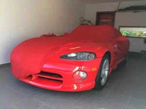 Vollgarage Car-Cover Schutzdecke Indoor Rot mit Spiegeltaschen für Dodge Viper - Picture 1 of 3