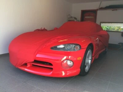 Vollgarage Car-Cover Schutzdecke Indoor Rot mit Spiegeltaschen für Dodge Viper - Image 1 of 3