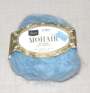 Sears Mohair Yarn Light Blue Lot 357 100% Mohair. One Ounce. NEW - Picture 1 of 3
