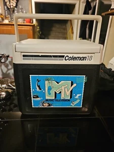 Vintage Coleman 18 90’s MTV Graphic Cooler Black Retro Summer Music Television - Picture 1 of 7