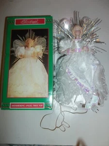 SHIMMERING ANGEL LIGHT UP TREE TOPPER - Picture 1 of 2