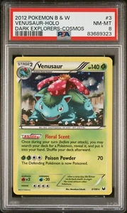 Pokemon Venusaur Cosmos Holo - Dark Explorers - 3/108 - PSA 8 - Picture 1 of 2