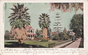 VINTAGE LOS ANGELES CA CALIFORNIA FIGUEROA STREET POSTCARD 1904 013024 T - Picture 1 of 2