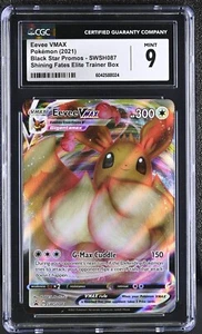 CGC 9 MINT Pokemon Eevee VMAX SWSH087 Shining Fates ETB Black Star Promo psa - Picture 1 of 2