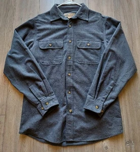 Canyon Guide Outfitters - 100% Cotton - Gray Flannel Shirt - Mens Size Medium  - Picture 1 of 17