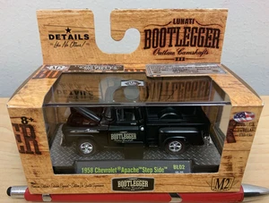 M2 “Bootlegger” 1958 Chevrolet Apache Stepside BL02 16-29 Walmart Exclusive Read - Picture 1 of 6