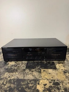 Sony TC-W490 Dual Stereo Cassette Deck Player Recorder NEEDS BELTS For Repair - Picture 1 of 7