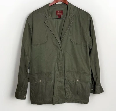 Jaqueta utilitária Willis & Geiger safári 48 no peito 100% algodão caça SEM CINTO - Imagem 1 de 4