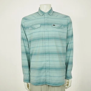 Howler Bros H Bar B Tech Snap Western Shirt Mens Large Light Blue Work Brothers - Picture 1 of 5