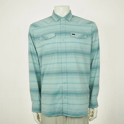 Howler Bros H Bar B Tech Snap Western Shirt Mens Large Light Blue Work Brothers - Image 1 of 4