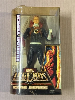 MARVEL LEGENDS SERIE ICON ANTORCHA HUMANA 12” FIGURA DE ACCIÓN HASBRO (2006) DAÑADO Foto 1 de 4
