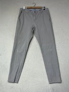 Bonobos Slim Taper Gray Stretchy Chinos Men's Size 34x34 See Pics - Picture 1 of 10