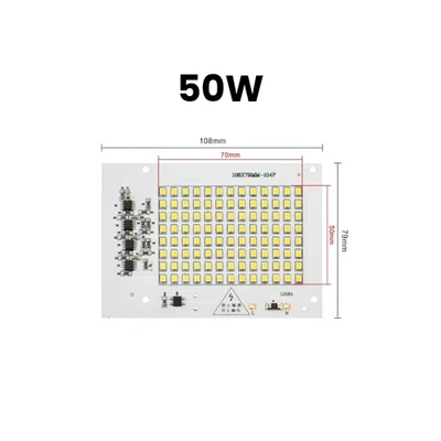Piastra LED COB 50W 220V Bianco Freddo | Ricambio Faro LED - Immagine 1 di 4
