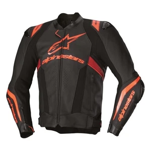 Alpinestars Missile V3 Ignition Leather Jacket - Black/Red Flo - 54 - Picture 1 of 2