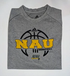 NAU Holzfäller Adidas Basketball T-Shirt Herren Medium Grau Northern Arizona - Bild 1 von 10