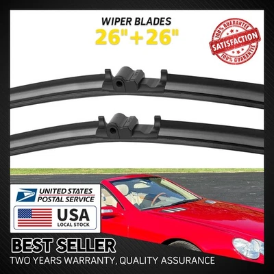 JUEGO DE ESCOBILLAS LIMPIAPARABRISAS DELANTERAS NUEVAS OEM 26" para Mercedes-Benz SL550 07-12 Foto 1 de 4