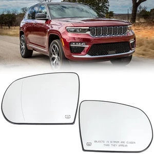 For Jeep Cherokee KL Compass MK Heated Mirror Glass with Base Driver/Left Side - Picture 1 of 10