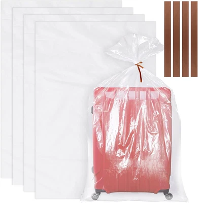 4 Pack Large Clear Plastic Bags, 40" X 60" Moistureproof Dustproof Large Storage - Image 1 of 4