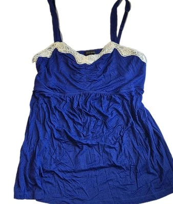 Nuevo con etiquetas Camiseta sin mangas Soma Small Cool Nights Y2K 00's Babydoll de encaje ¿De colección? Foto 1 de 4