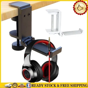 Foldable Headset Rest with Adjustable Clamp Under Desk Earphone Stand Hanger *NE - Afbeelding 1 van 18