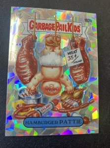 2022 Topps Chrome Garbage Pail Kids CRACKED ICE REFRACTOR #192B Hamburger Pattie - Picture 1 of 2