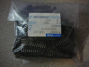 KOA Thick Film SIP Resistor 100K Ohm 2% Tol 10-Pin ***NEW*** Qty.200 - Picture 1 of 1