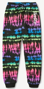 NWT - Justice Girls Everyday Fleece Tie Dye Jogger Black Tie Die - Med. Size 10 - Picture 1 of 6