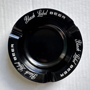 Vintage Black Label Bier Aschenbecher - SAF-T-SMOKE Kunststoff - Bild 1 von 3
