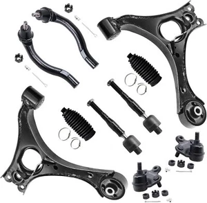 10pc Front Lower Control Arms Ball Joints Tierods for 2006-2010 2011 Honda Civic - Picture 1 of 1