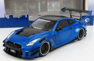 Solido Nissan GT-R R35 Liberty Walk LB Work Type 2 blue metal 1/18 S1805801 - Imagen 1 de 3